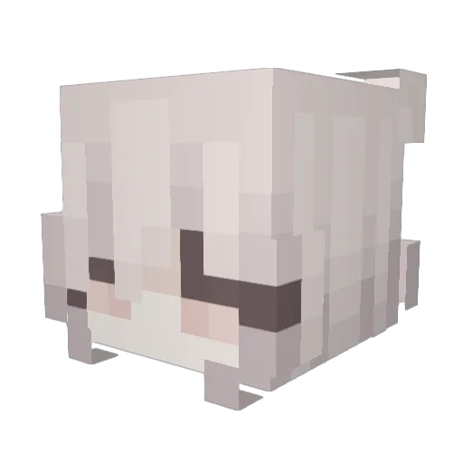 kittykatkarma Minecraft avatar head, 3D render