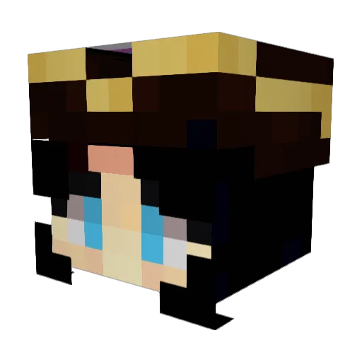 kittykatkeys Minecraft avatar head, 3D render