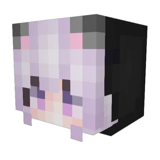 kittykattt666 Minecraft avatar head, 3D render