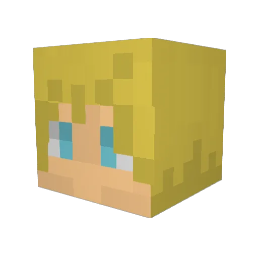 kittykatttttt Minecraft avatar head, 3D render