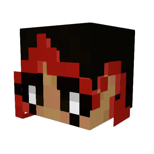 kittyl0e Minecraft avatar head, 3D render