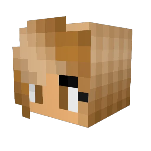 kittylemm Minecraft avatar head, 3D render