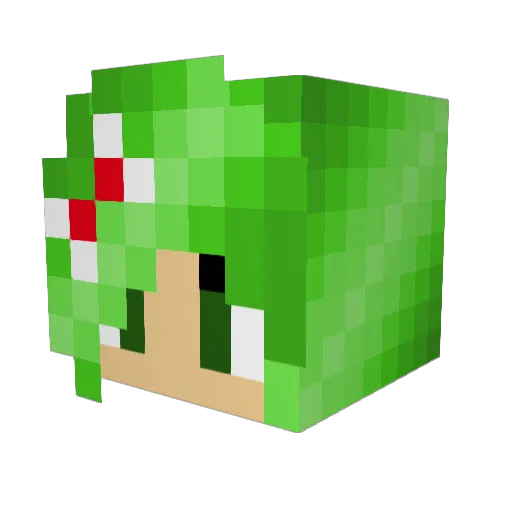 kittylover52 Minecraft avatar head, 3D render