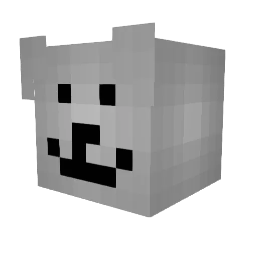 kittymeowmrrp Minecraft avatar head, 3D render