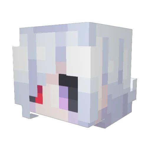 kittymow19 Minecraft avatar head, 3D render