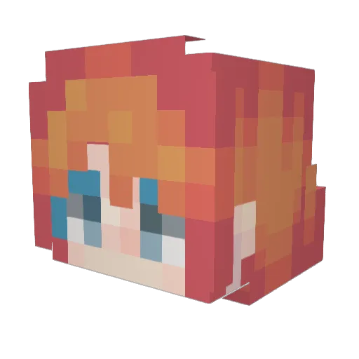 kittyplays99 Minecraft avatar head, 3D render