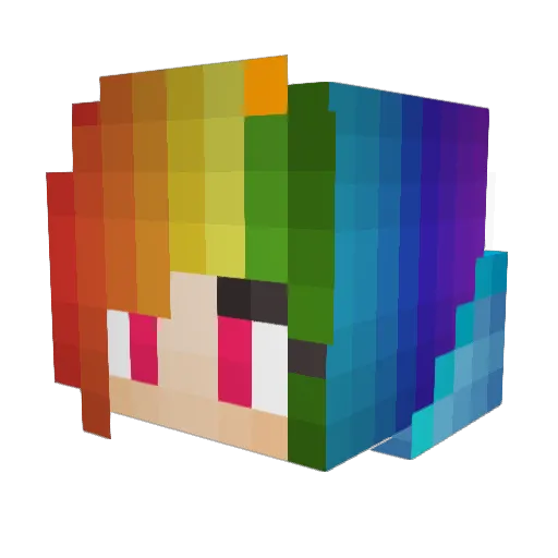 kittyplaysmc04 Minecraft avatar head, 3D render