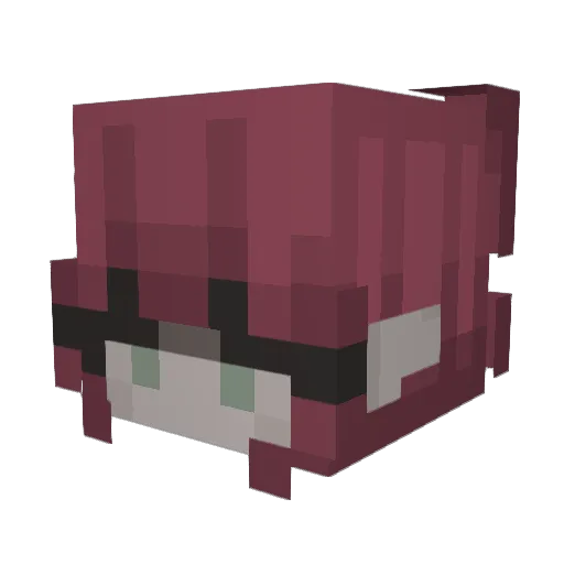 kittyportl1246 Minecraft avatar head, 3D render