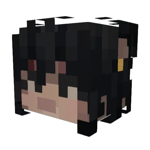 kittyprerolls Minecraft avatar head, 3D render