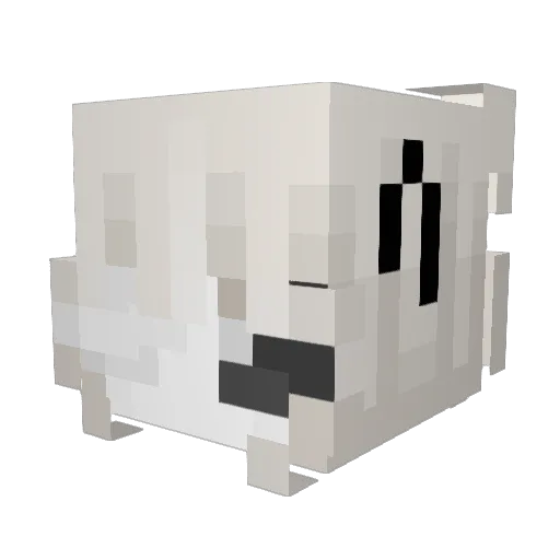 kittyrabiezx Minecraft avatar head, 3D render