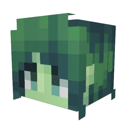 kittyrean Minecraft avatar head, 3D render