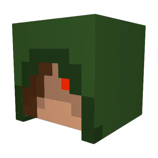 kittyrules444 Minecraft avatar head, 3D render