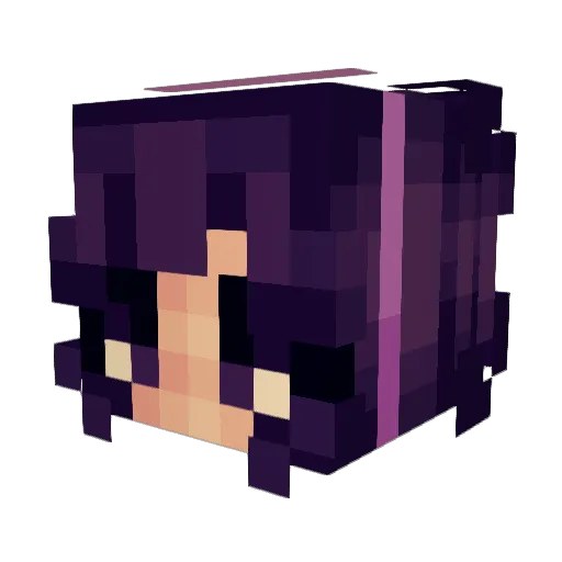 kittyswagg Minecraft avatar head, 3D render