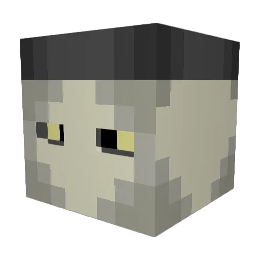 kittyteo Minecraft avatar head, 3D render