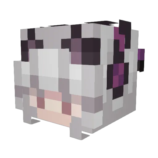 kittythedemon Minecraft avatar head, 3D render