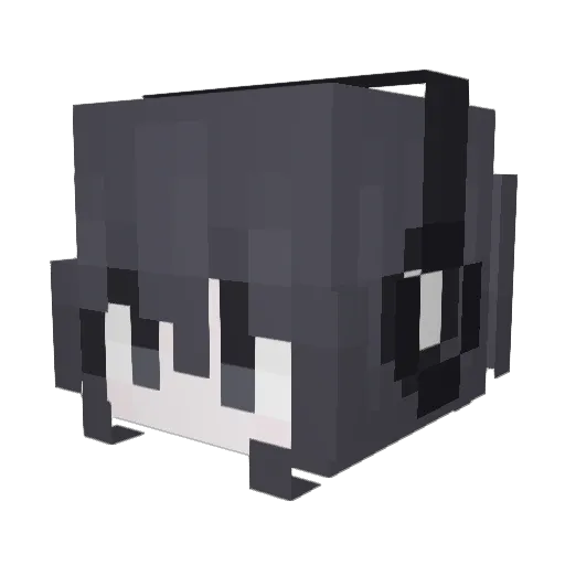 kittzzzz Minecraft avatar head, 3D render