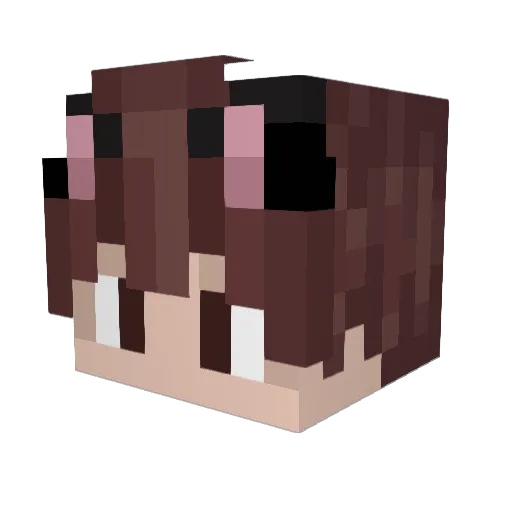 kityk_3 Minecraft avatar head, 3D render