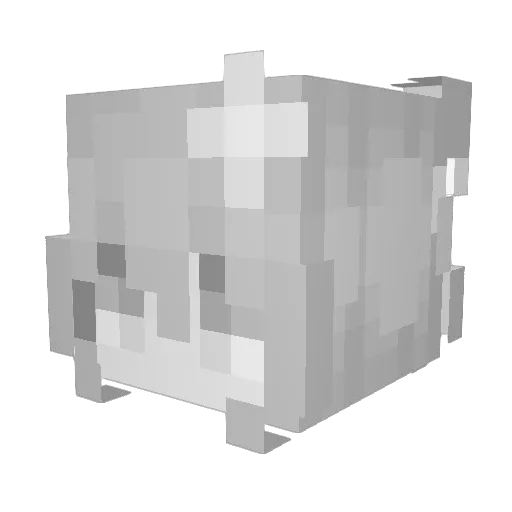 kitysophia Minecraft avatar head, 3D render