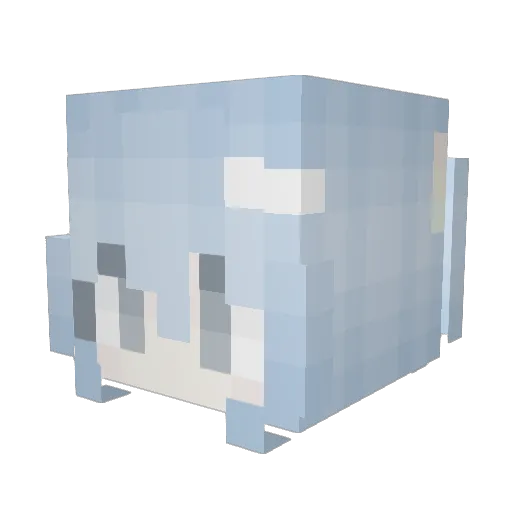 kiuni Minecraft avatar head, 3D render