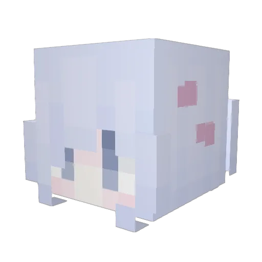 kiunie Minecraft avatar head, 3D render
