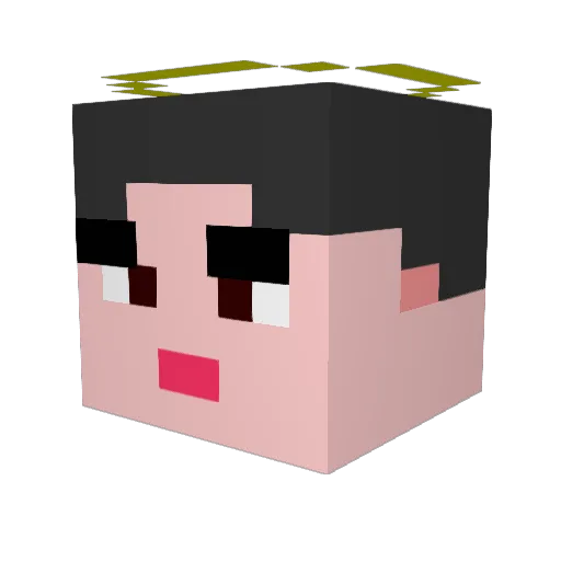 kiurillio Minecraft avatar head, 3D render