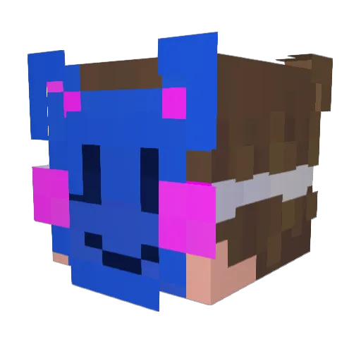 kiuryd Minecraft avatar head, 3D render