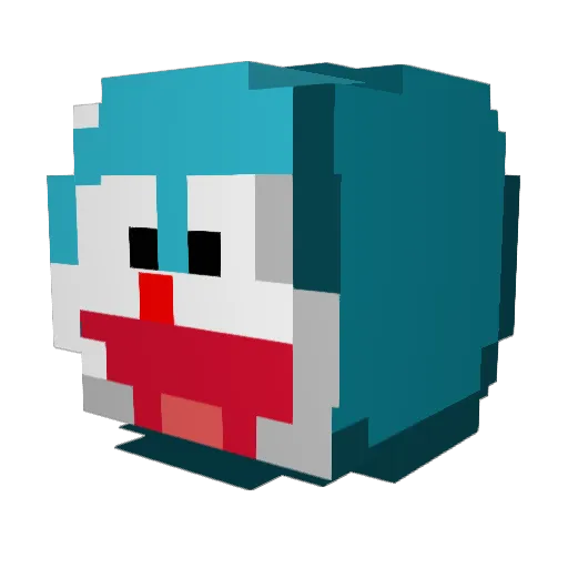 kiva39 Minecraft avatar head, 3D render