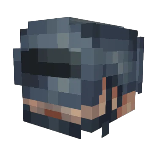 kiva_111 Minecraft avatar head, 3D render