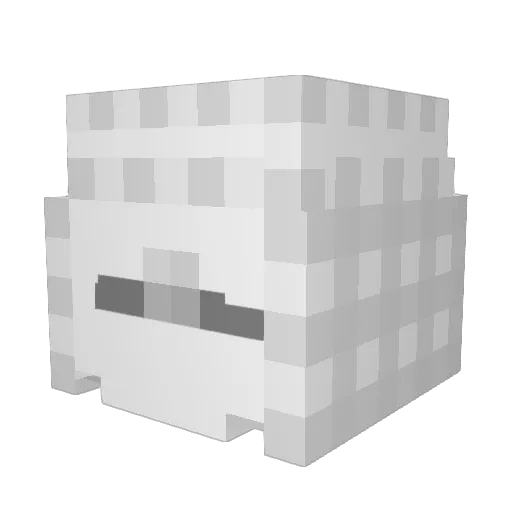 kivvz Minecraft avatar head, 3D render