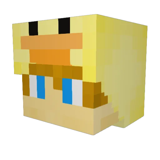 kiwi2516 Minecraft avatar head, 3D render