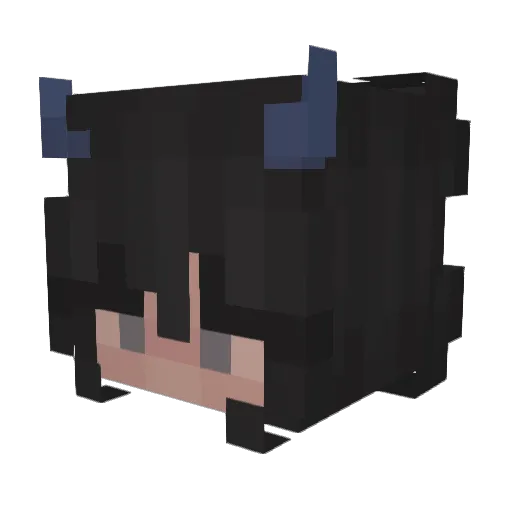 kiwi_fwuit Minecraft avatar head, 3D render