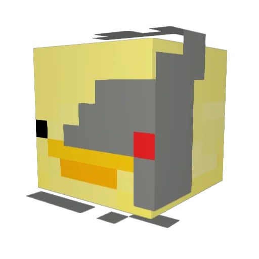 kiwid1no Minecraft avatar head, 3D render