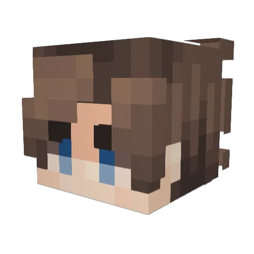 kiwigm_ Minecraft avatar head, 3D render