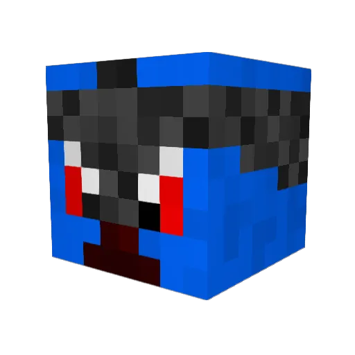 kiwiis Minecraft avatar head, 3D render