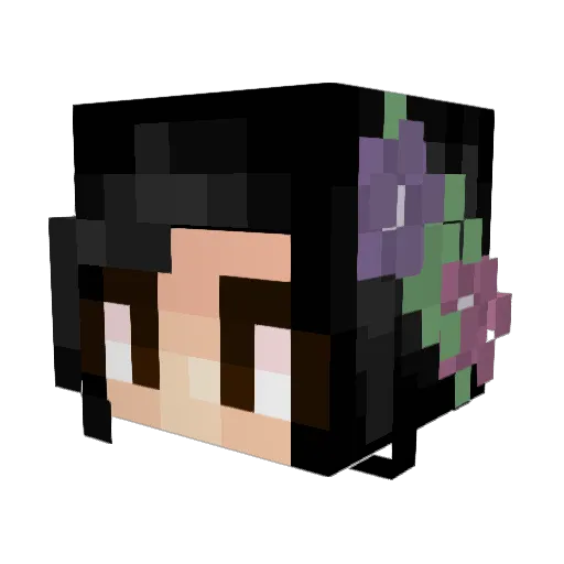 kiwikt Minecraft avatar head, 3D render