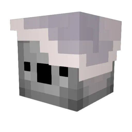 kiwinee Minecraft avatar head, 3D render