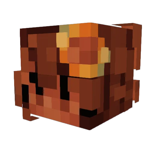 kiwinutz Minecraft avatar head, 3D render