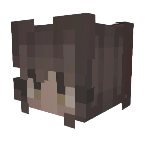 kiwiscale Minecraft avatar head, 3D render