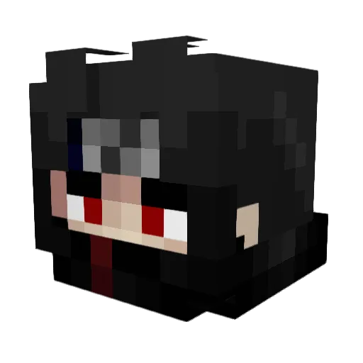 kiwwic Minecraft avatar head, 3D render