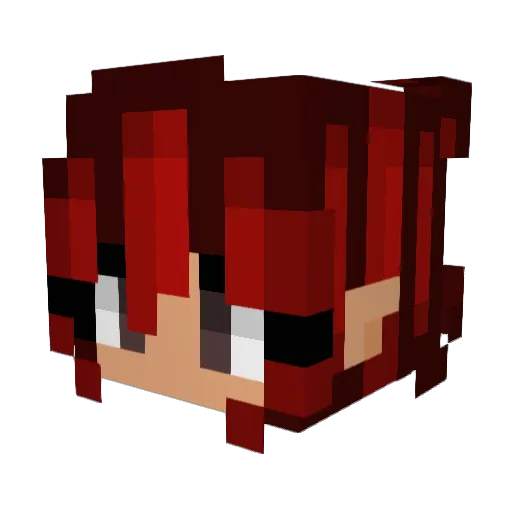 kiyjiy Minecraft avatar head, 3D render