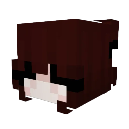 kiynaa Minecraft avatar head, 3D render