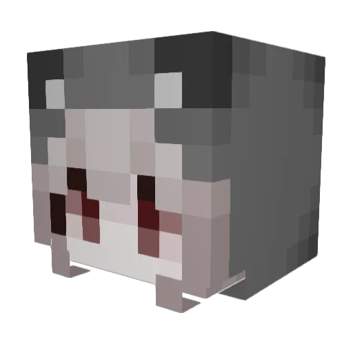 kiyo420 Minecraft avatar head, 3D render