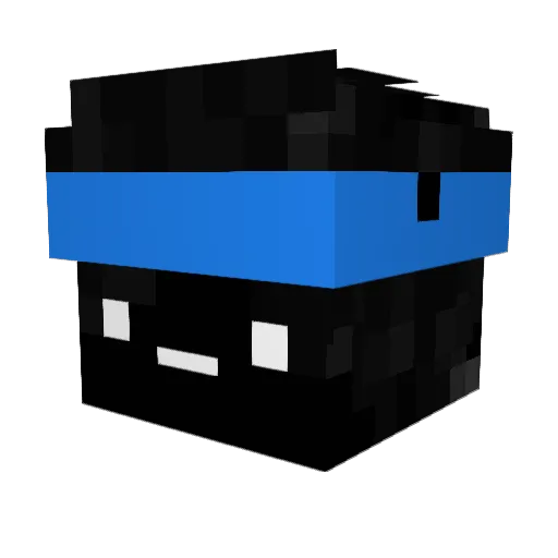 kiyokiyo_ Minecraft avatar head, 3D render