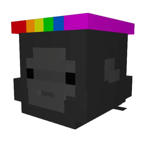 kiyolens Minecraft avatar head, 3D render