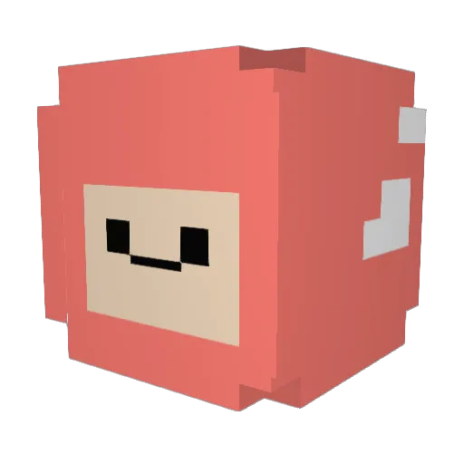 kiyomasiya Minecraft avatar head, 3D render