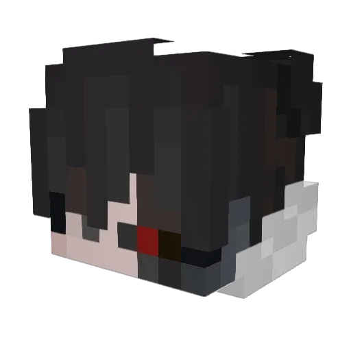 kiyomiyoshi Minecraft avatar head, 3D render