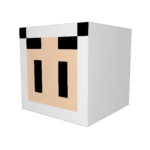 kiyomro Minecraft avatar head, 3D render
