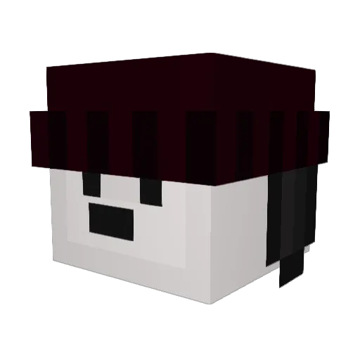 kiyoownmi Minecraft avatar head, 3D render