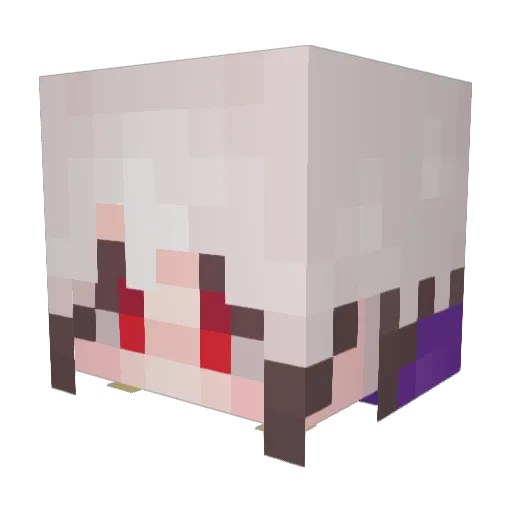 kiyosumi Minecraft avatar head, 3D render