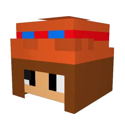 kiyoto09 Minecraft avatar head, 3D render